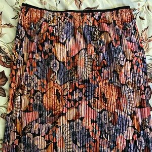 Never worn velvet Anthropologie midi skirt